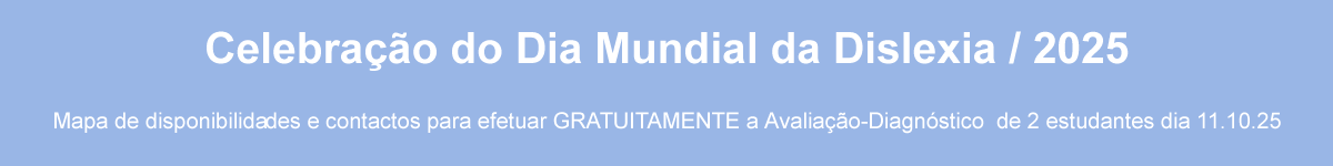 Celebração do Dia Mundial da Dislexia / 2025